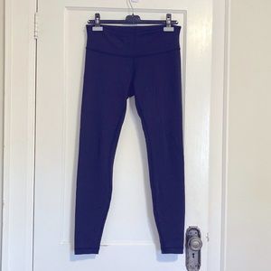 Lululemon navy blue leggings size 8